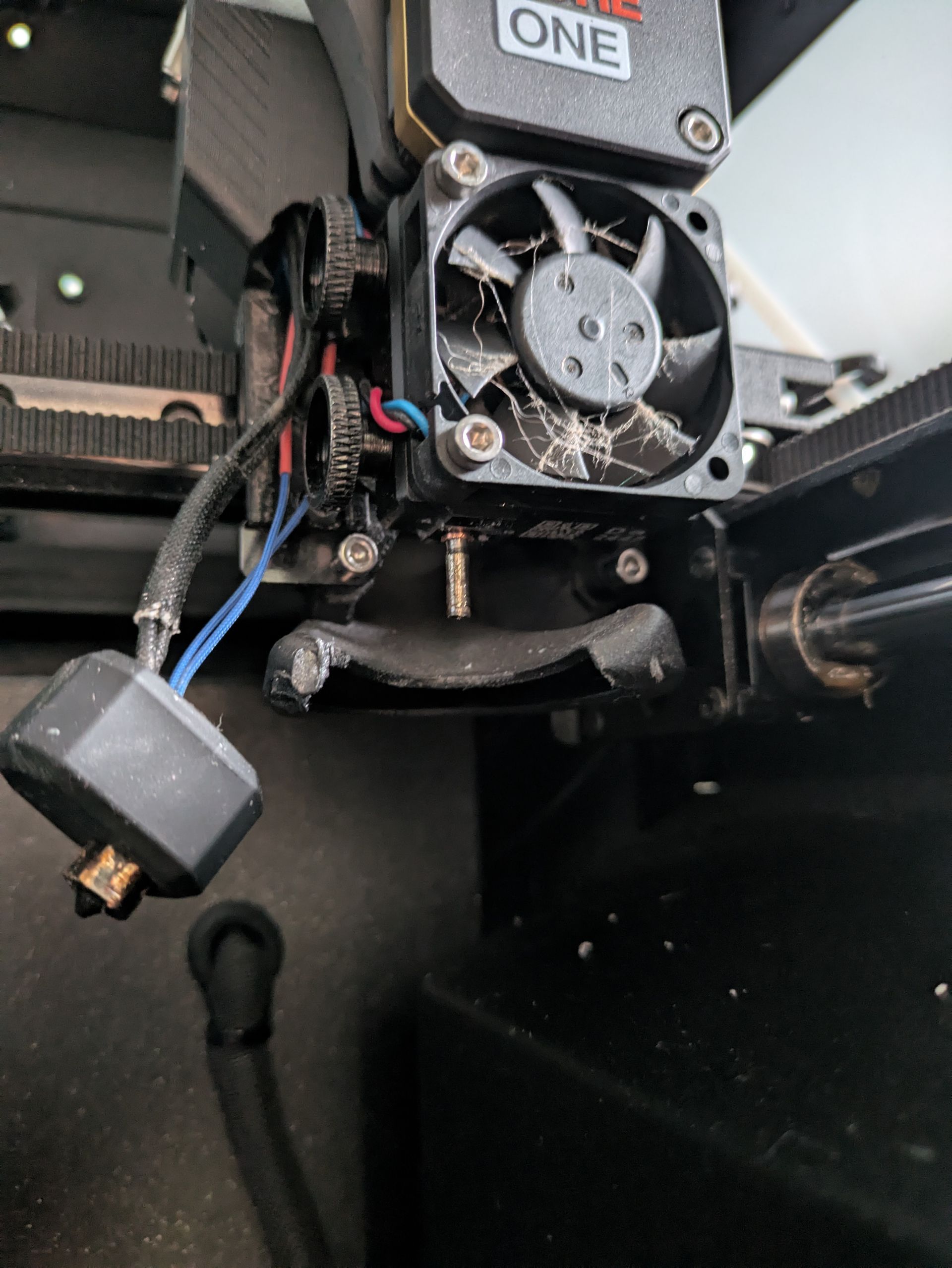 3D Printer build close-up